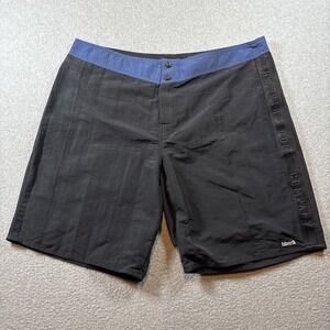 VTG ASHWORTH Men's Black Golf Shorts Sz 40 100% Nylon USA MADE Excellent Classic